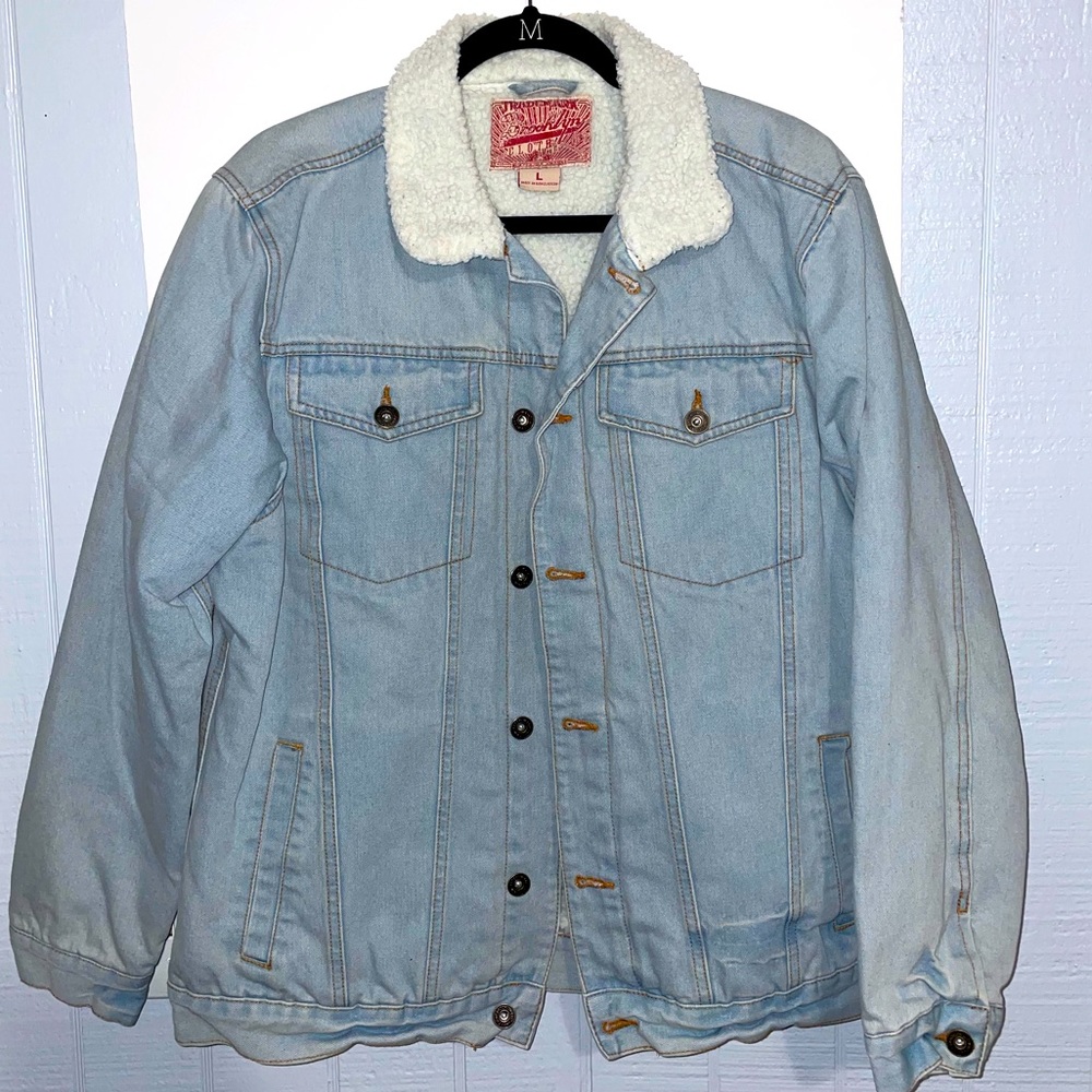 Brooklyn Cloth Jean Jacket w/ fluffy inside